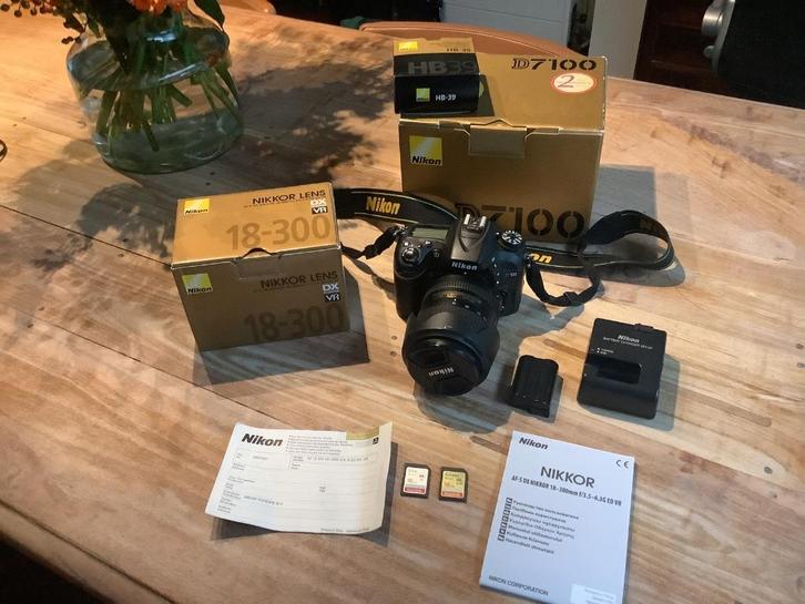 Nikon D7100 + Nikon 18-300mm + toebehoren, Audio, Tv en Foto, Fotocamera's Digitaal, Gebruikt, Nikon, Ophalen
