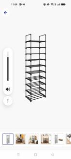 Schoenrek.10 lagen .br 73 cm.hoogte aanpasbaar., Huis en Inrichting, Ophalen of Verzenden, Zo goed als nieuw