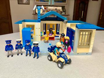 Playmobil politie bureau met qaud en kluis + toebehoren 