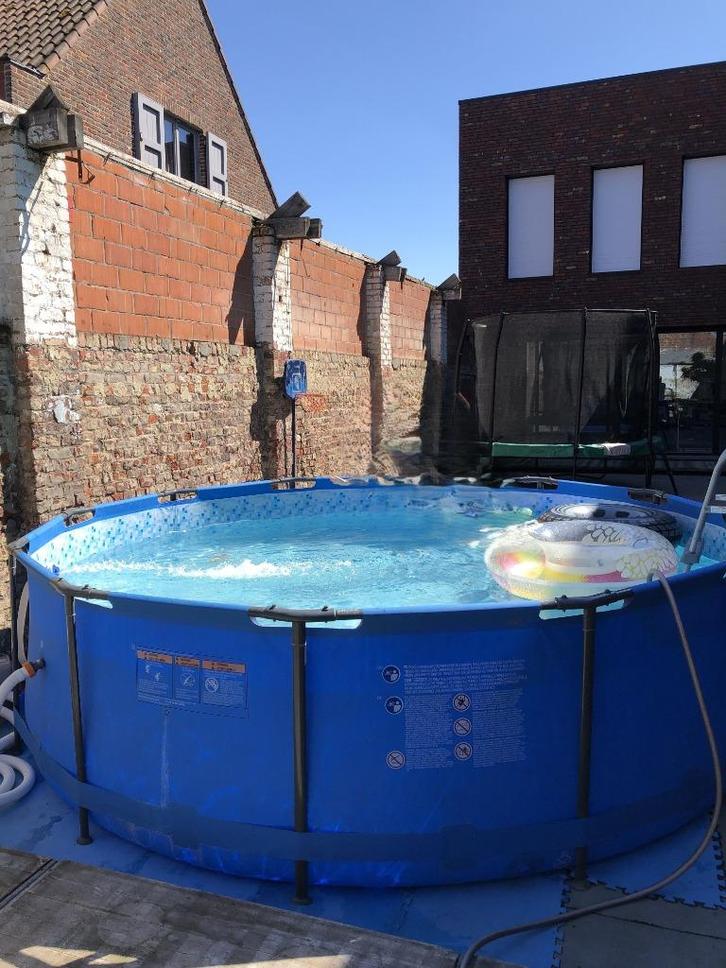 zwembad intex 9000l + zandfilter, Tuin en Terras, Zwembaden, Gebruikt, Opzetzwembad, 80 tot 120 cm, Rond, Ophalen