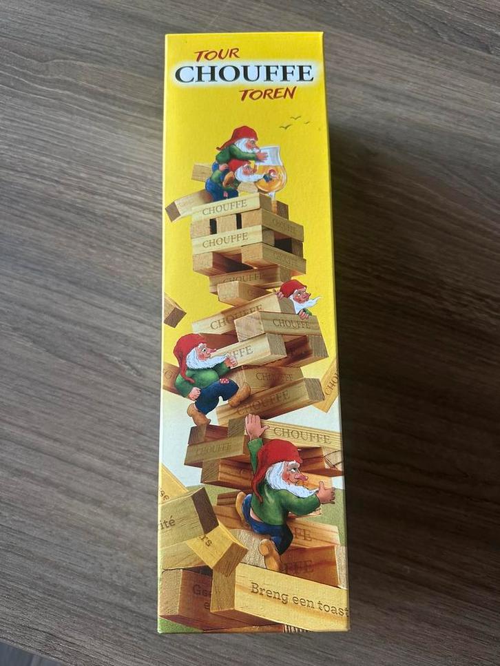 La Chouffe Jenga Toren,Behendigheidsspel,Nieuw in verpakking, Hobby en Vrije tijd, Gezelschapsspellen | Overige, Nieuw, Ophalen of Verzenden