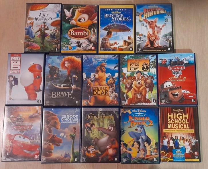 Disney klassiekers op dvd deel 1; A-J, Cd's en Dvd's, Dvd's | Tekenfilms en Animatie, Zo goed als nieuw, Amerikaans, Tekenfilm