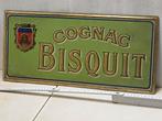 Ancienne Plaque métal  Cognac Bisquit no Plaque émaillée, Collections, Marques & Objets publicitaires, Enlèvement ou Envoi, Comme neuf