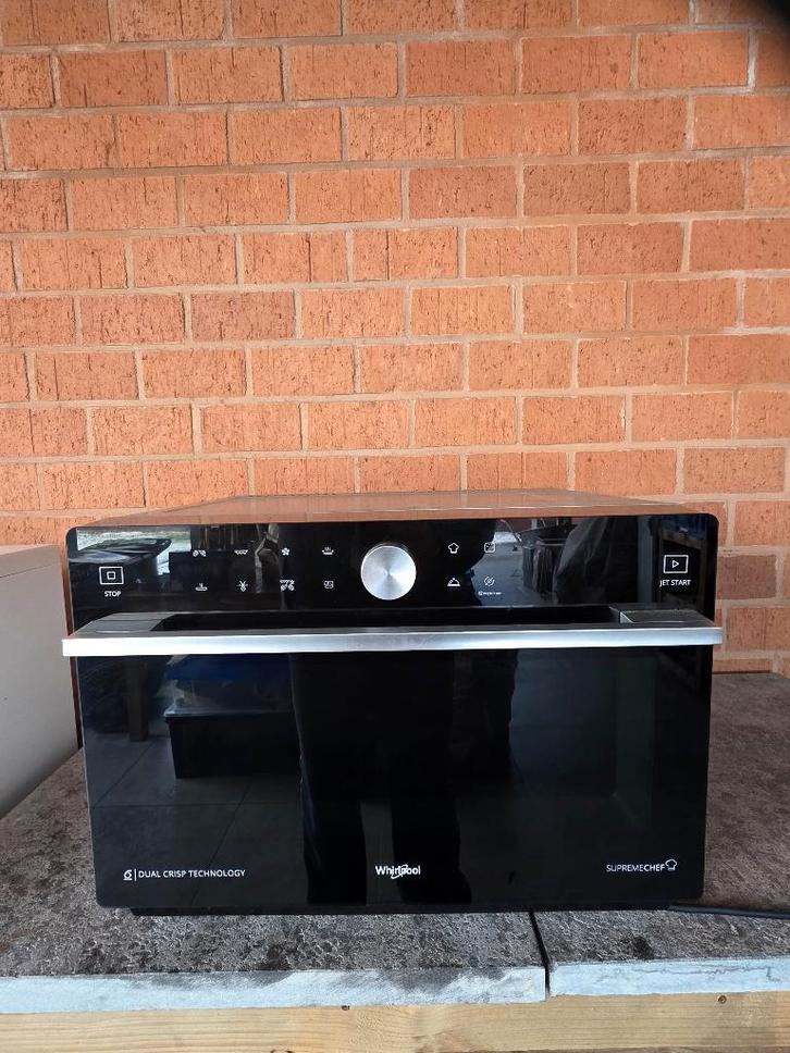 combi microgolf oven wirhlpool MWP339SB, Electroménager, Micro-ondes, Utilisé, Autoportant, 45 à 60 cm, Croustillant, Gril, Air chaud