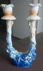 Dubbele kandelaar met goud beschilderd, Antiek en Kunst, Ophalen of Verzenden