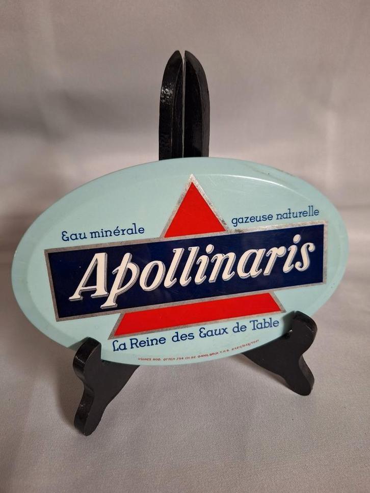 Reclame bord 1951 Apollinaris eau minerale, Verzamelen, Merken en Reclamevoorwerpen, Gebruikt, Reclamebord, Ophalen of Verzenden