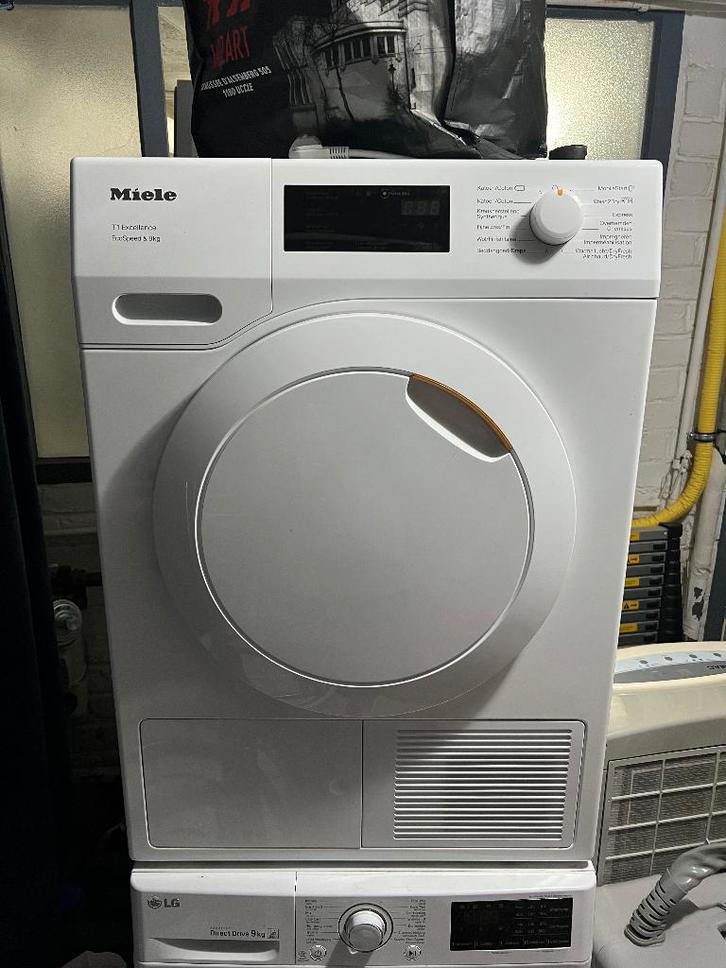 Sèche-linge Miele T1 EcoSpeed 8kg – État impeccable, Electroménager, Sèche-linge, Comme neuf, À condensation, Chargeur frontal