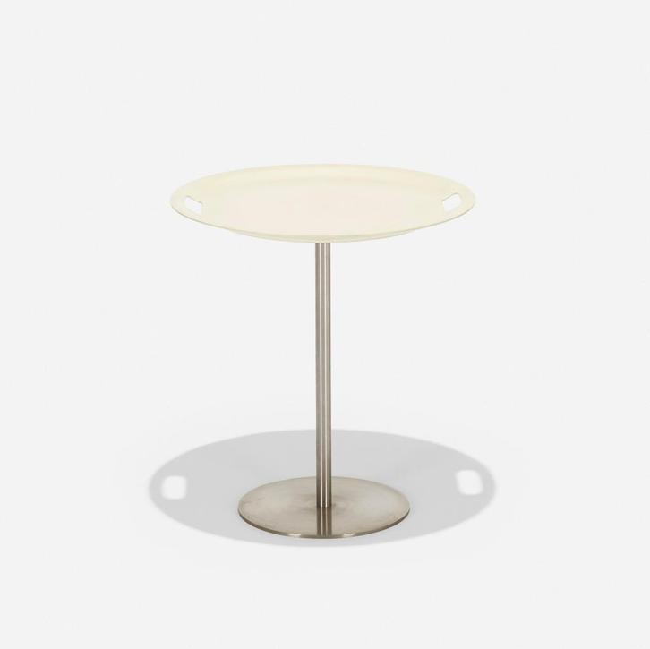 Salontafel Alessi Op-La gesigneerd vintage exemplaar, Huis en Inrichting, Tafels | Bijzettafels, Zo goed als nieuw, Rond, Minder dan 45 cm