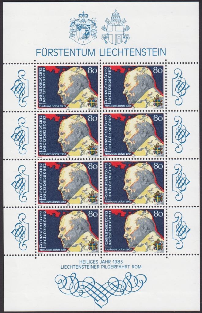 1983 - LIECHTENSTEIN - Paus Johannes Paulus II [**/MNH], Postzegels en Munten, Postzegels | Europa | Overig, Postfris, Overige landen