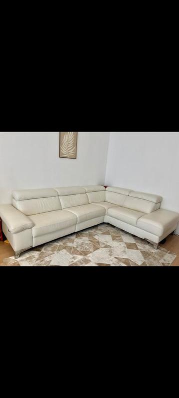 Sofa zithoek italiaanse leer beschikbaar voor biedingen