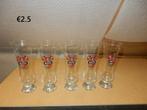 nr.302 - Vijf bierglazen becks, Enlèvement, Comme neuf, Verre ou Verres