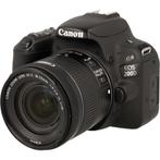 Canon EOS 200D Zwart kit + EF-S 18-55mm IS STM, Audio, Tv en Foto, Fotocamera's Digitaal, Spiegelreflex, Canon, Gebruikt, 24 Megapixel