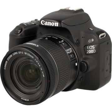 Canon EOS 200D Zwart kit + EF-S 18-55mm IS STM 