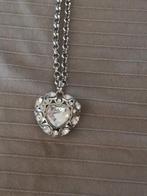 Collier avec pendentif coeur, Autres matériaux, Avec strass, Enlèvement ou Envoi, Argent