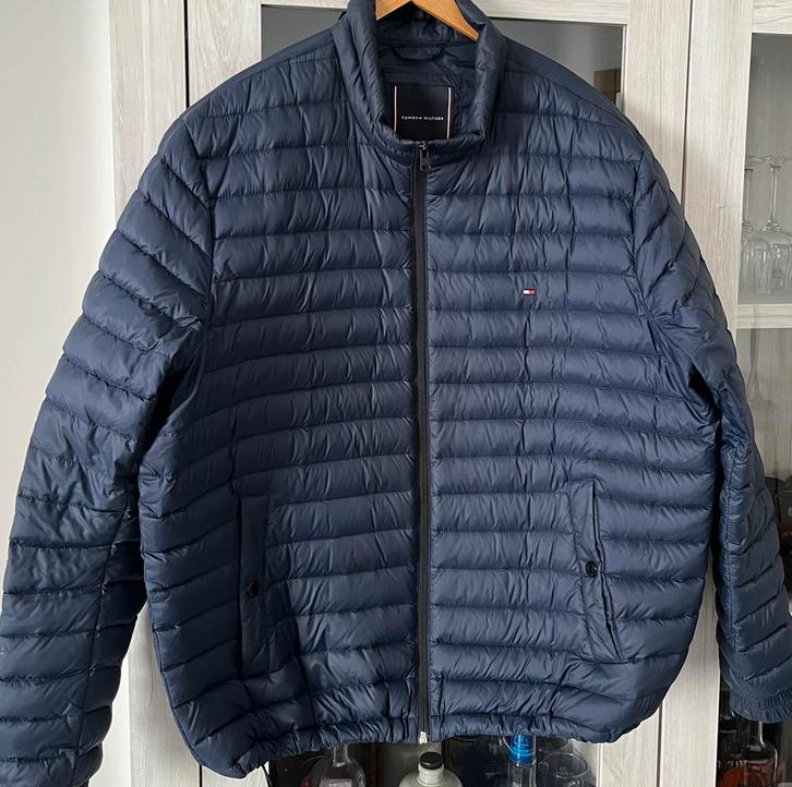 Jas Tommy Hilfiger, Kleding | Heren, Jassen | Winter, Gedragen, Overige maten, Blauw, Ophalen of Verzenden