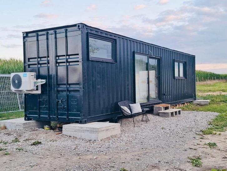 Instapklare Tiny House / Containerwoning 40ft HC, Caravans en Kamperen, Stacaravans, tot en met 2, Ophalen of Verzenden