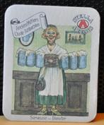 D sous bock stella artois serie metier la serveuse (16), Ophalen of Verzenden, Gebruikt, Viltje(s), Stella Artois