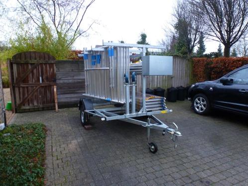 Rolsteiger ASC Steiger Stelling TE HUUR op aanhangwagen, Doe-het-zelf en Bouw, Steigers, Zo goed als nieuw, Rolsteiger of Kamersteiger