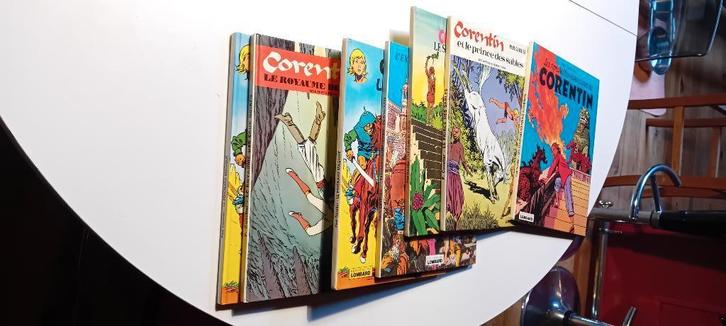 Corentin – Lot 7 BD Paul Cuvelier – Le Lombard, Boeken, Stripverhalen, Zo goed als nieuw, Meerdere stripboeken, Ophalen of Verzenden