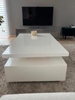 table basse, laquée blanche, rectangulaire 120x72, Maison & Meubles, Tables | Tables de salon, 100 à 150 cm, Strak, modern, tijdloos