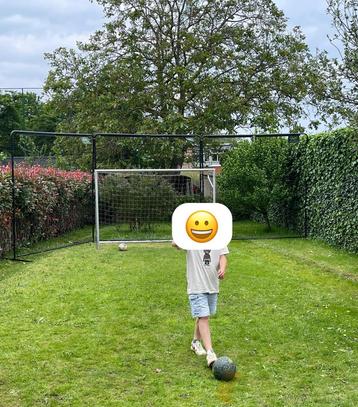 Voetbal goal plus opvangnetten exit, Enlèvement, Utilisé