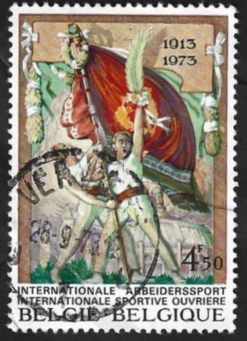 1 Postzegel België 1973 Arbeiderssportvereniging beschikbaar voor biedingen