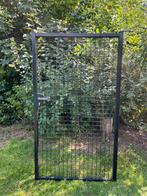 Zwarte enkele tuinpoort 100x180cm, Portail battant, Acier, 100 à 150 cm, Utilisé