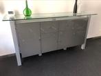 Kasten eetkamer dressoir en vitrinekast modern, Ophalen, Zo goed als nieuw, Modern, Glas