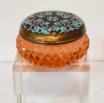 Bocal en verre avec couvercle en émail, style Napoléon III., Enlèvement ou Envoi