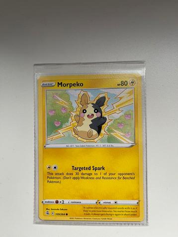 Morpeko Hp 80 #109 Pokémon Card 2021 Morpekon mint 10 beschikbaar voor biedingen