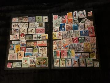 90 verschillende postzegels thema Sport beschikbaar voor biedingen