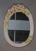 Ovaal vormige porselein vintage spiegel, Ophalen