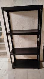 Étagère métallique noir pour rangement très bon état, Enlèvement, Utilisé