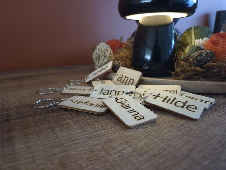 Gepersonaliseerde Sleutelhangers met Naam  en afbeelding, Diversen, Overige Diversen, Nieuw, Ophalen of Verzenden