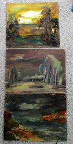 3 Schilderijtjes van Lode Sebregts ( Antwerpen 1906 - 2002 ), Ophalen of Verzenden