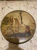 Vintage blik Brugge, Verzamelen, Overige merken, Koek(jes), Gebruikt, Ophalen