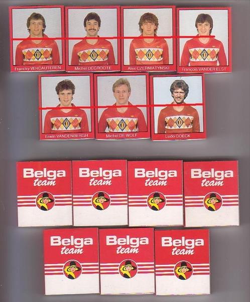 Team Belga / Rode Duivels / EK 1984 / RSC Anderlecht / 7 st, Verzamelen, Sportartikelen en Voetbal, Zo goed als nieuw, Poster, Plaatje of Sticker