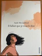 Il fallait que je vous le dise. BD d’Aude Mermilliod, Une BD, Enlèvement ou Envoi, Comme neuf