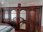 Massief houten slaapkamer - volledig set, Huis en Inrichting, Slaapkamer | Complete slaapkamers, Ophalen, Gebruikt, Tweepersoons