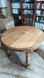 Ronde uitschuifbare eiken tafel, Antiek en Kunst, Ophalen