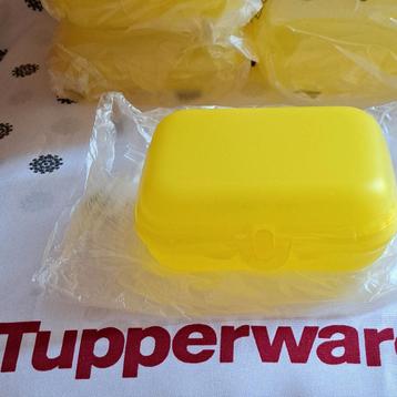 Boîte à snacks Tupperware/boîte double M, Enlèvement ou Envoi, Neuf, Jaune