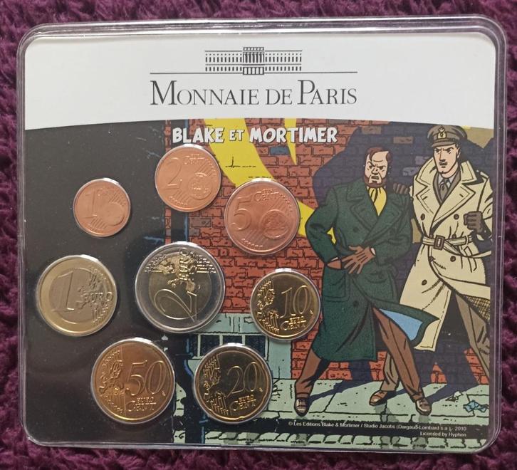 France set euro 2010 Blake et Mortimer blister 500 ex. !, Postzegels en Munten, Munten | Europa | Euromunten, Setje, Frankrijk