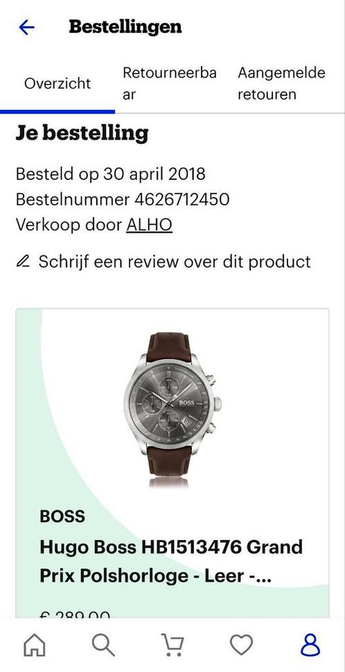Hugo Boss Horloge met zwarte plaat., Handtassen en Accessoires, Horloges | Heren, Zo goed als nieuw, Polshorloge, Overige merken