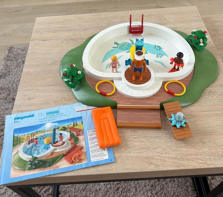 Zwembad met douche 9422, Kinderen en Baby's, Speelgoed | Playmobil, Gebruikt, Ophalen of Verzenden