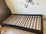 GRATIS zwart IKEA Malm 1-Persoons bed, Huis en Inrichting, Slaapkamer | Bedden, Gebruikt, Eenpersoons, Zwart, Ophalen