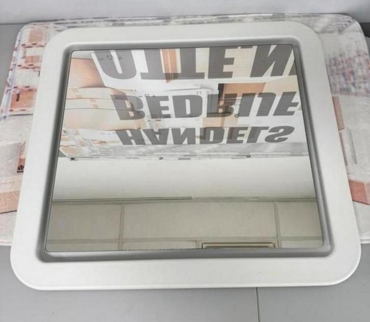 Dusar Badkamerspiegel badkamer spiegel wit groot 62 X 68 cm, Huis en Inrichting, Woonaccessoires | Spiegels, Nieuw, 50 tot 75 cm