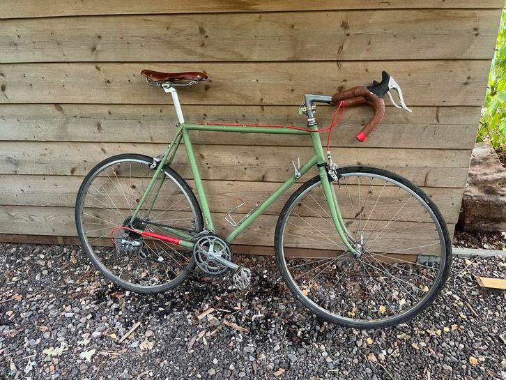 Vintage racefiets met brooks zadel, Fietsen en Brommers, Fietsen | Racefietsen, Ophalen