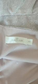 Lila/zilver halsterkleed M48, Kleding | Dames, Gelegenheidskleding, Ophalen of Verzenden, Zo goed als nieuw, Maat 46/48 (XL) of groter