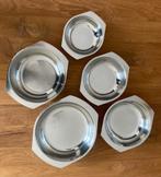 Set 5 inox groenteschalen, Overige typen, Inox, Gebruikt, Ophalen of Verzenden