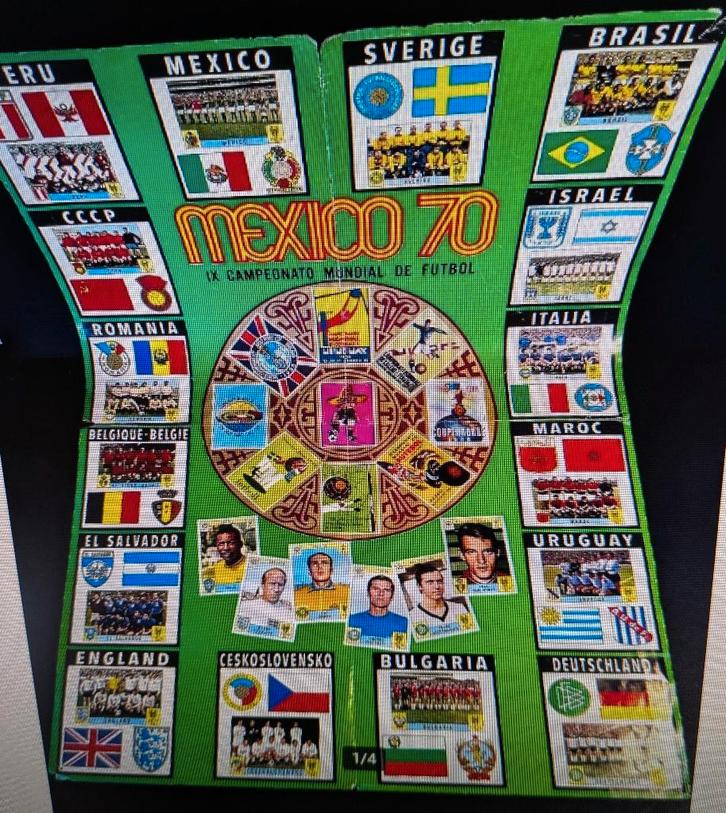 AFFICHE PUBLICITAIRE PANINI COUPE DU MONDE DE FOOT MEXICO 70, Collections, Articles de Sport & Football, Envoi